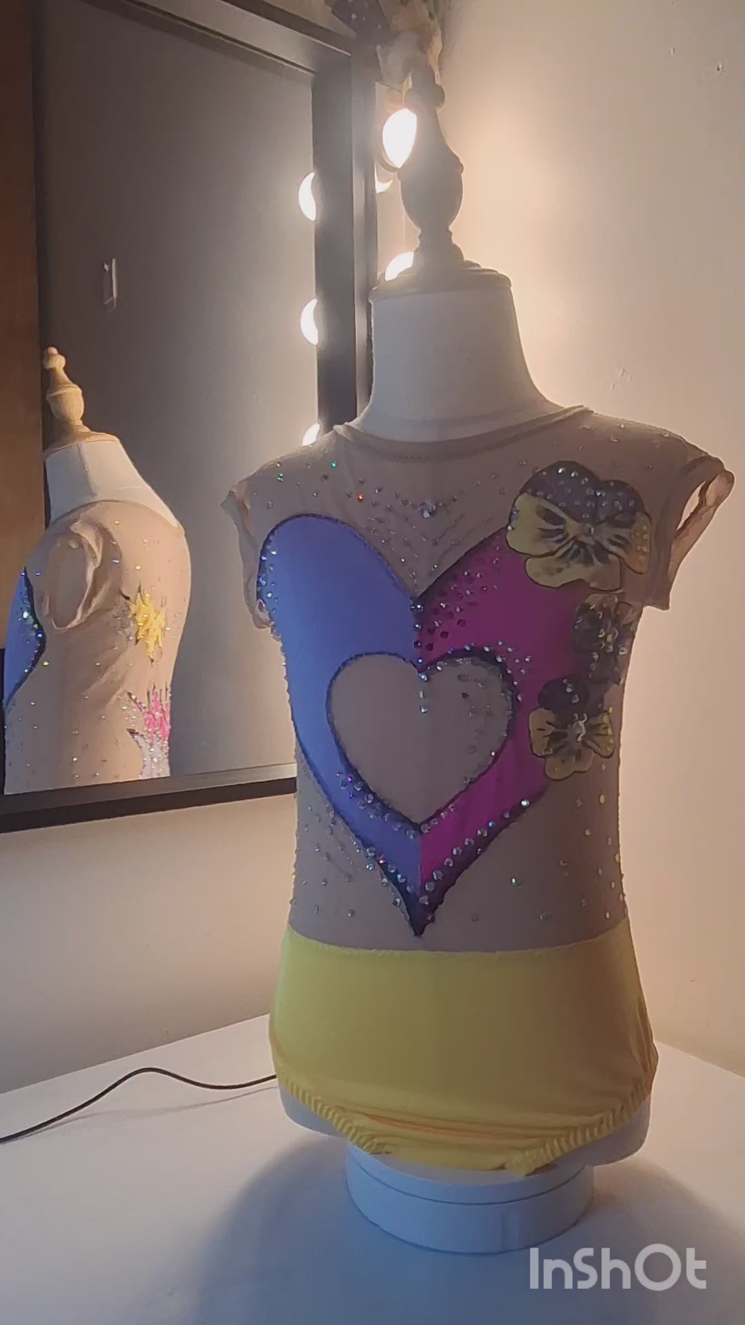 Gymnastics leotard "Heart" size 7-8