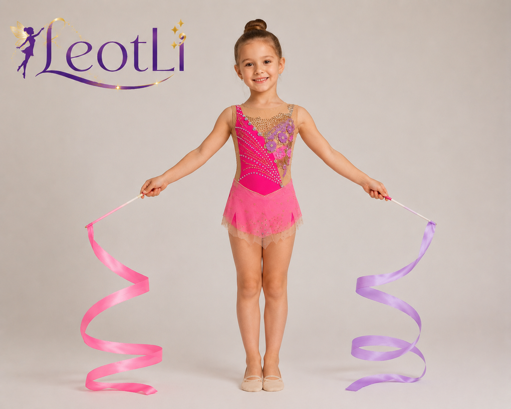Gymnastics leotard "Pink" size 6