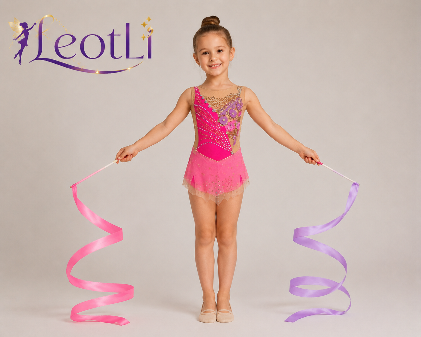 Gymnastics leotard "Pink" size 6